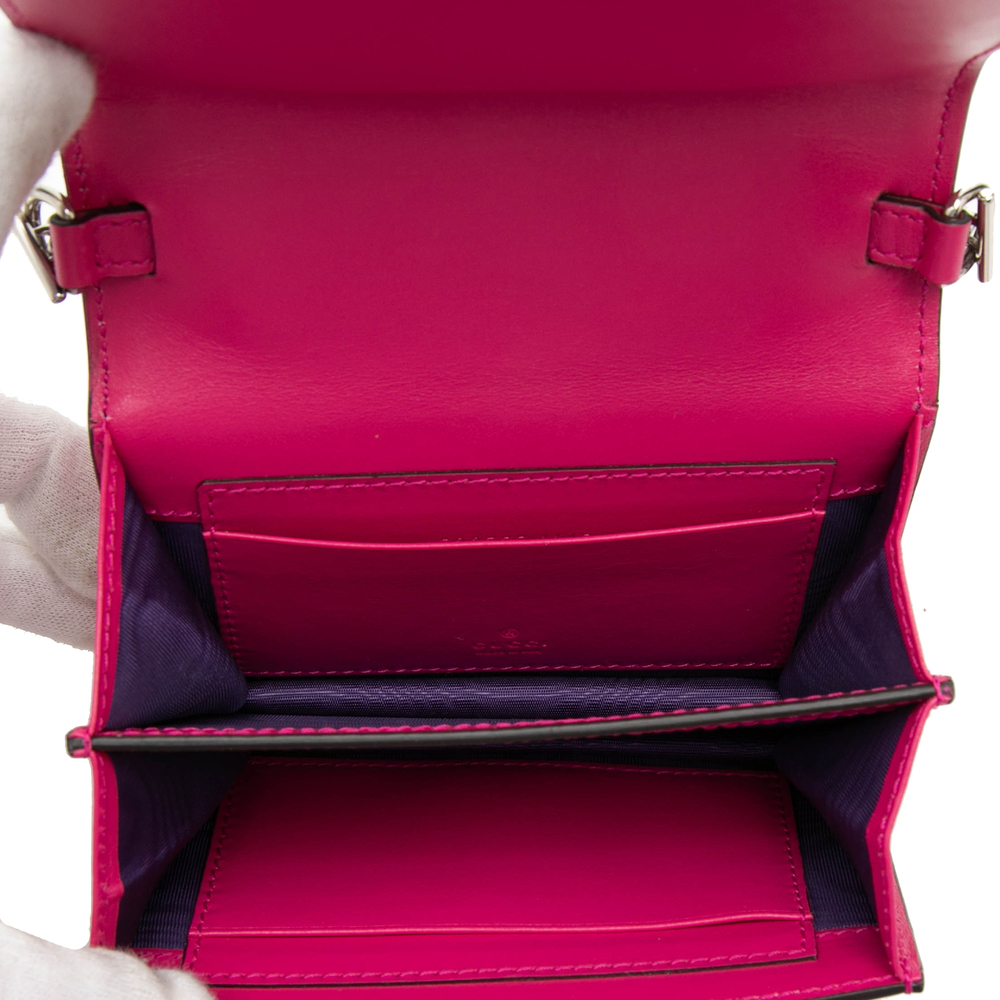 Pre-Loved Gucci Mini GG Embossed Leather Satchel - Picture 4 of 7